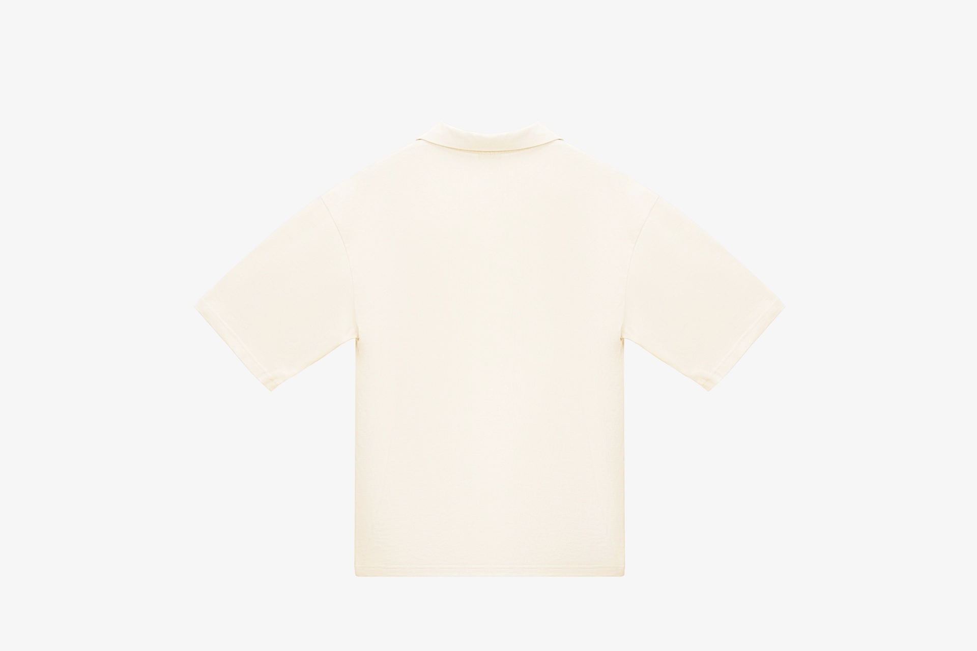 Футболка поло унисекс, бежевая